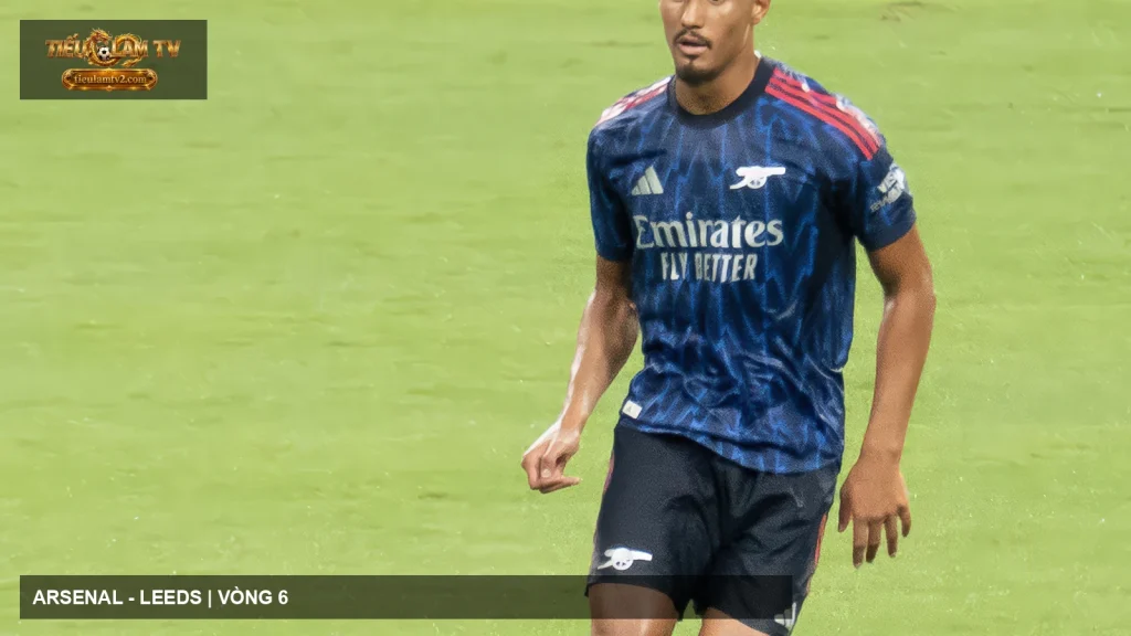 William Saliba trong màu áo Arsenal